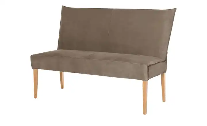 Woodford Polsterbank mit hoher Lehne Gerda Hellbraun 163 cm