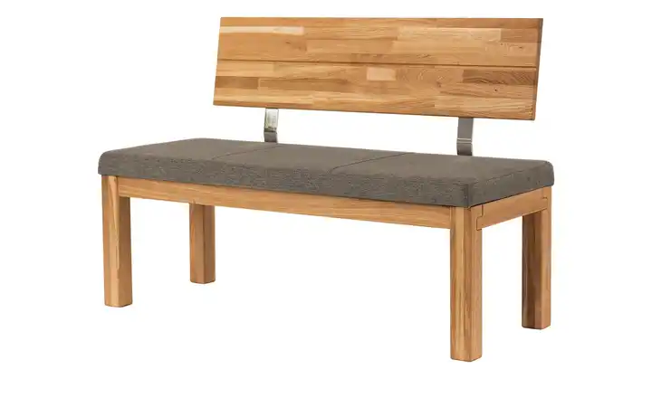 Woodford Polster-Sitzbank massiv Catania Walnuss 150 cm