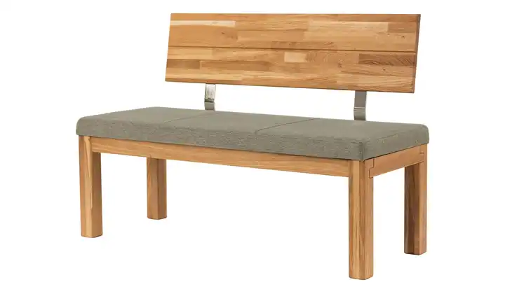Woodford Polster-Sitzbank massiv Catania Beige 150 cm