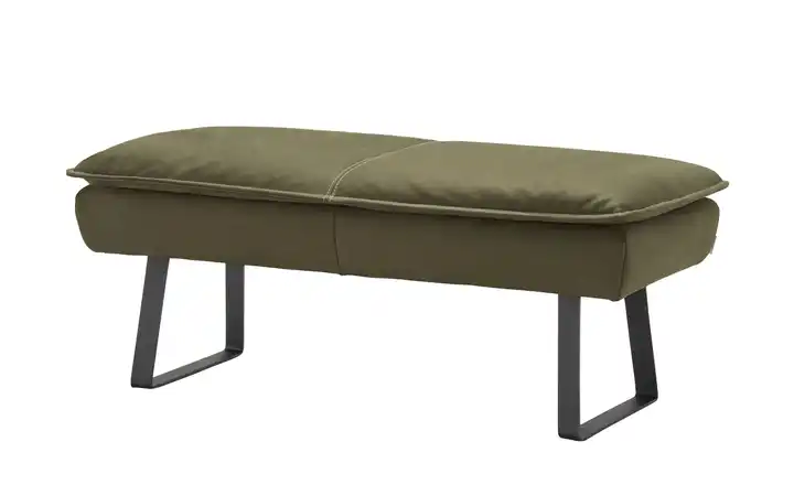 KOINOR Hockerbank  Leder Alino Dunkelgrün 170 cm