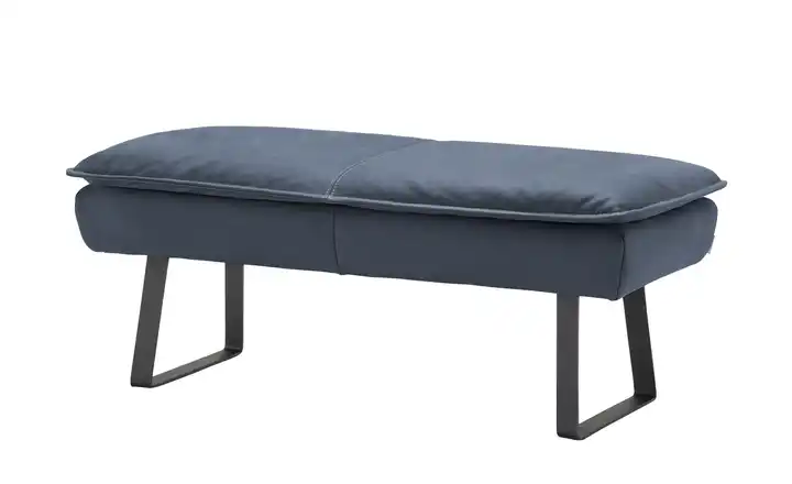 KOINOR Hockerbank  Leder Alino Dunkelblau 170 cm