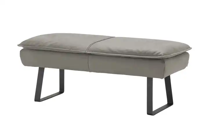 KOINOR Hockerbank  Leder Alino Hellgrau 170 cm