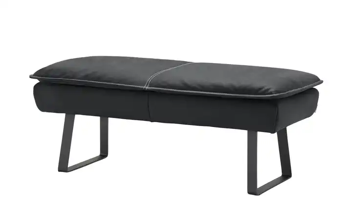 KOINOR Hockerbank  Leder Alino Dunkelgrau 170 cm
