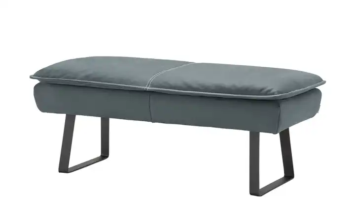 KOINOR Hockerbank  Leder Alino Blau 170 cm