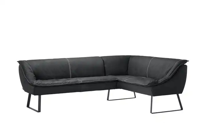 KOINOR Eckbank  Leder Alino Dunkelgrau ca. 263x192 cm