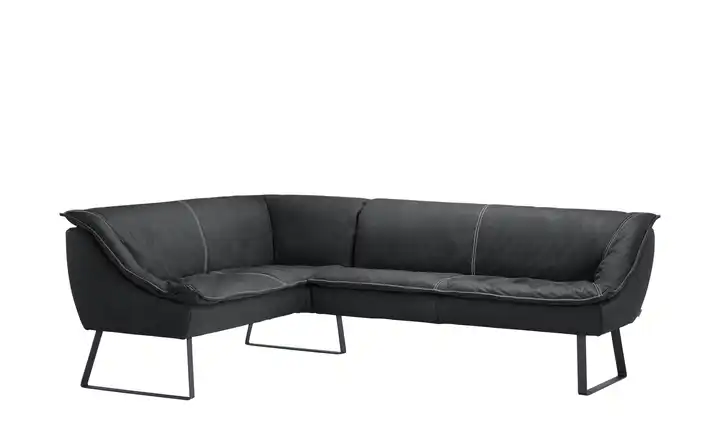 KOINOR Eckbank  Leder Alino Dunkelgrau ca. 192x283 cm