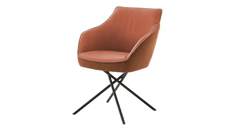 KOINOR Polsterstuhl Movy Cognacbraun