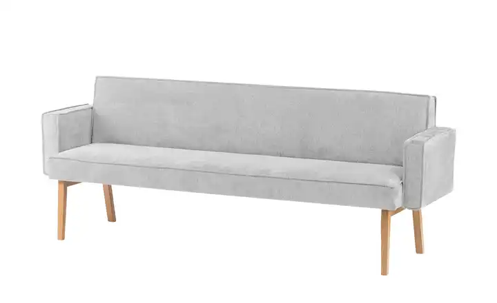 Woodford Polsterbank Laron Hellgrau 220 cm