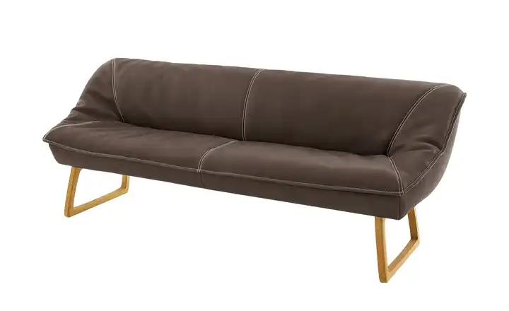 KOINOR Polsterbank  Leder Alino Dunkelbraun 188 cm