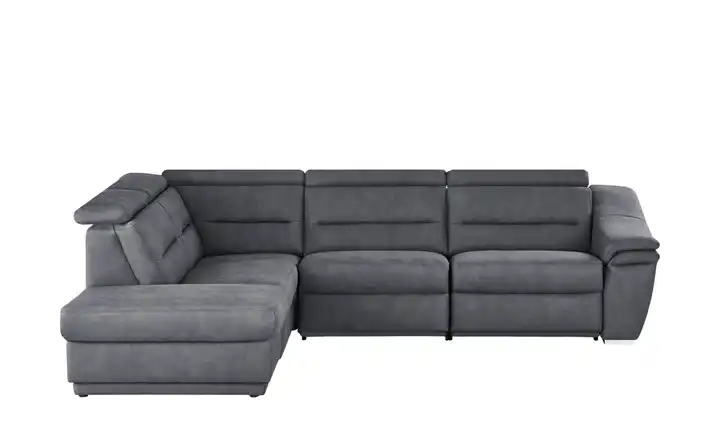 meinSofa Ecksofa Ivonne-S Anthrazit links ohne