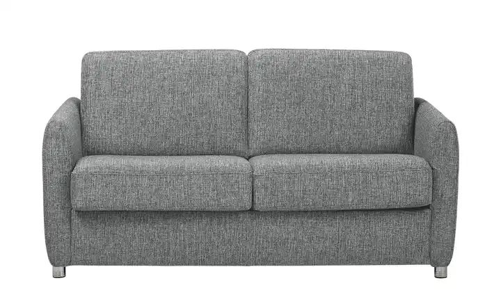 Betty Schlafsofa mit Faltbettfunktion Webstoff Betty Grundfunktion Hellgrau