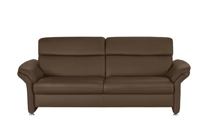 meinSofa Einzelsofa Leder Manon 3 ohne Braun