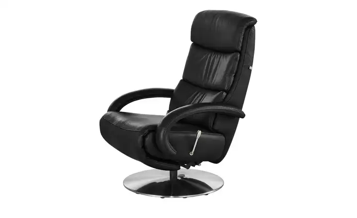 Hukla Leder-Relaxsessel Florian Schwarz M