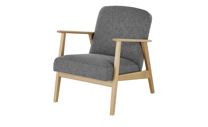 smart Sessel Rada Grau Webstoff grob