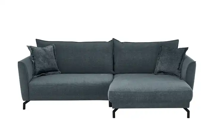 bobb Ecksofa Yolanda rechts Webstoff Taubengrau