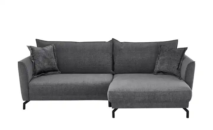 bobb Ecksofa Yolanda rechts Webstoff Grau
