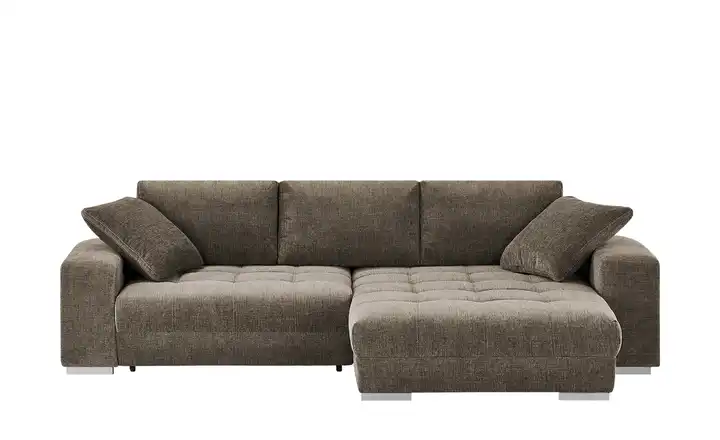 bobb Ecksofa mit Schlaffunktion  Caro Braun rechts