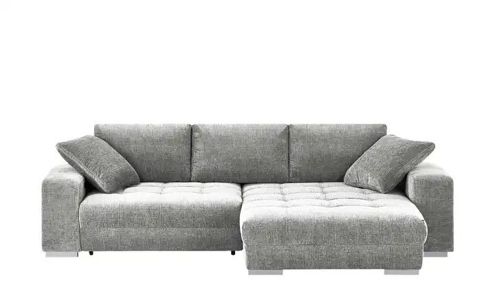 bobb Ecksofa mit Schlaffunktion  Caro Grau rechts