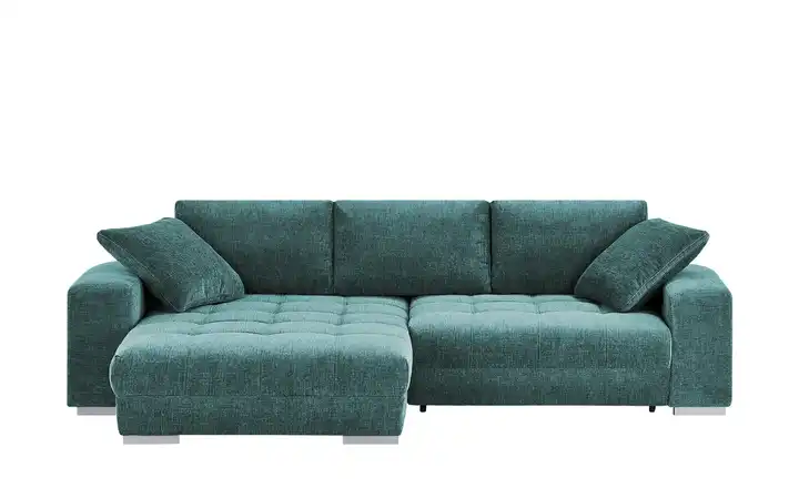 bobb Ecksofa mit Schlaffunktion  Caro Petrol links