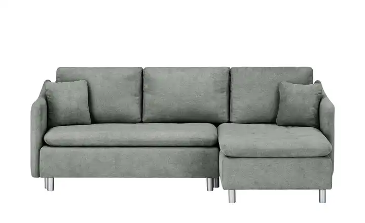 smart Ecksofa ausziehbar Bonamie Grau rechts Silbergrau