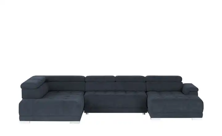 switch Wohnlandschaft aus Mikrofaser Campo Dunkelblau links Erweiterte Funktion