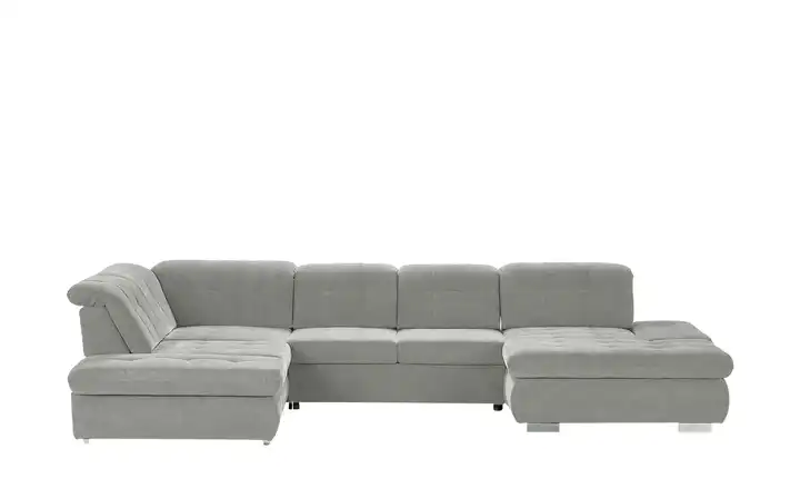 Lounge Collection Wohnlandschaft mit verschiedenen Funktionen Spencer Silbergrau links Grundfunktion