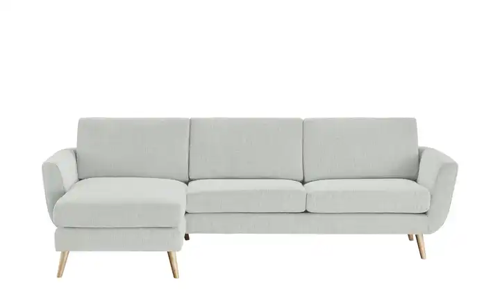 SOHO Ecksofa Smilla  Silbergrau links Flachgewebe