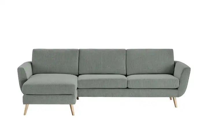 SOHO Ecksofa Smilla  Grau links Flachgewebe