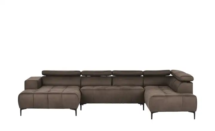 switch Wohnlandschaft aus Mikrofaser Caro rechts Grundfunktion Braun