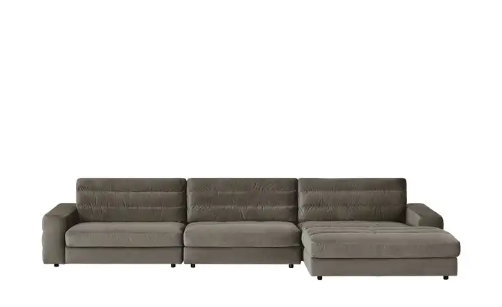 Ecksofa Samt Scarlatti Steingrau rechts