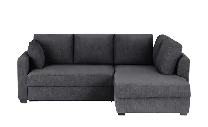 bobb Ecksofa Lisa de Luxe Anthrazit rechts