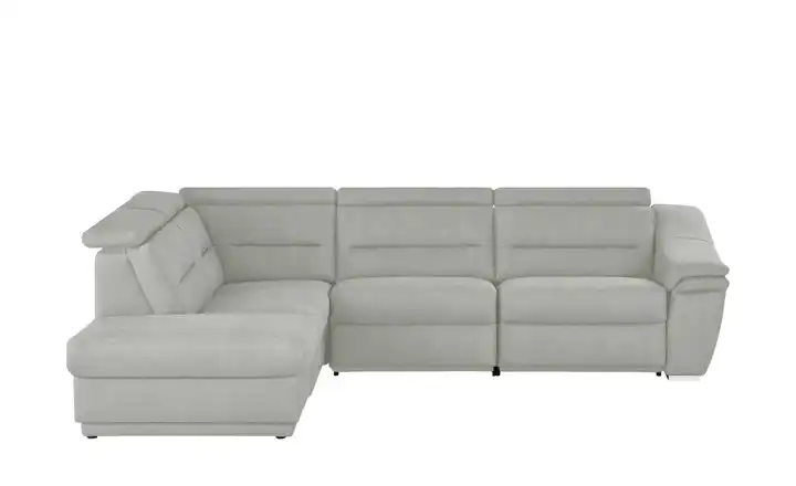 meinSofa Ecksofa Ivonne-S Hellgrau links ohne
