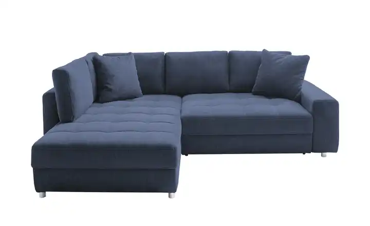 bobb Ecksofa Arissa de Luxe Blau links Webstoff
