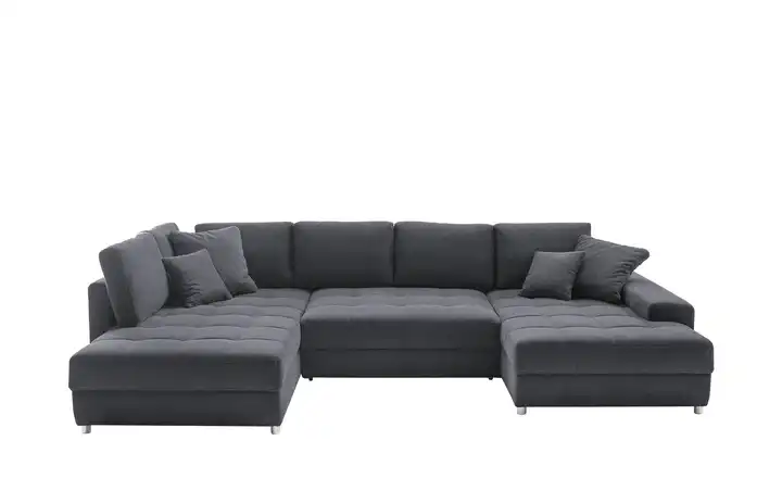 bobb Wohnlandschaft Arissa de Luxe Anthrazit links