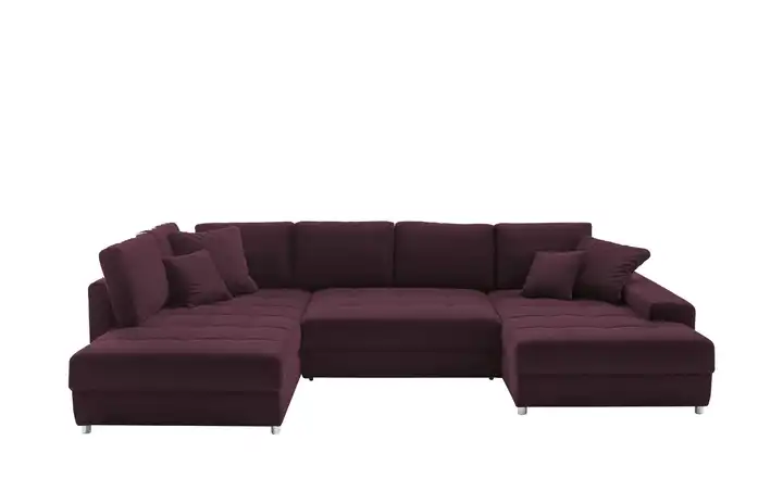 bobb Wohnlandschaft Arissa de Luxe Bordeauxrot links