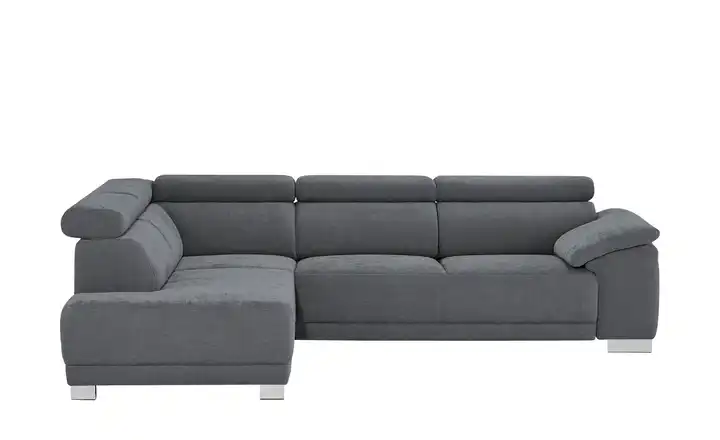 Ecksofa Chocolo Dunkelgrau links Grundfunktion