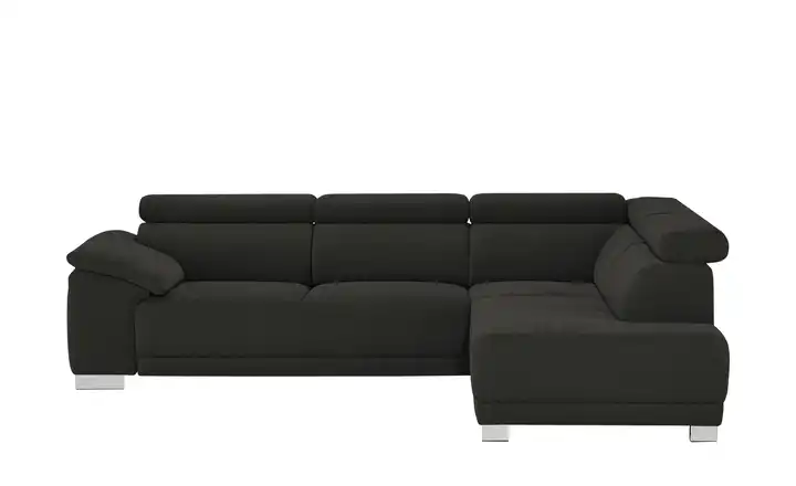 Ecksofa Chocolo Schwarz rechts Grundfunktion