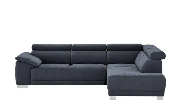 Ecksofa Chocolo Dunkelblau rechts Grundfunktion