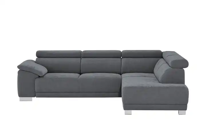 Ecksofa Chocolo Dunkelgrau rechts Grundfunktion