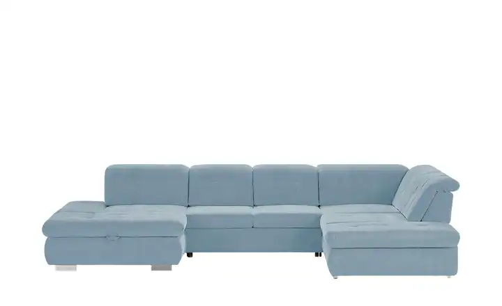 Lounge Collection Wohnlandschaft mit verschiedenen Funktionen Spencer Hellblau rechts Erweiterte Funktion