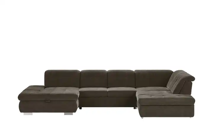 Lounge Collection Wohnlandschaft mit verschiedenen Funktionen Spencer Dunkelbraun rechts Erweiterte Funktion