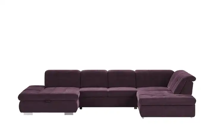 Lounge Collection Wohnlandschaft mit verschiedenen Funktionen Spencer Lila/Violett rechts Erweiterte Funktion