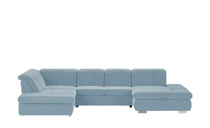 Lounge Collection Wohnlandschaft mit verschiedenen Funktionen Spencer Hellblau links Grundfunktion