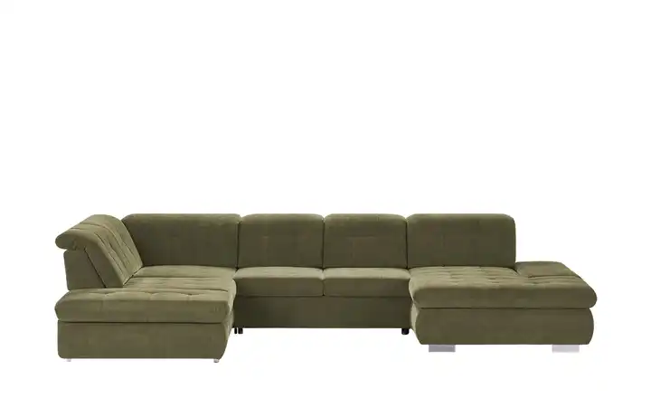 Lounge Collection Wohnlandschaft mit verschiedenen Funktionen Spencer Olivgrün links Grundfunktion
