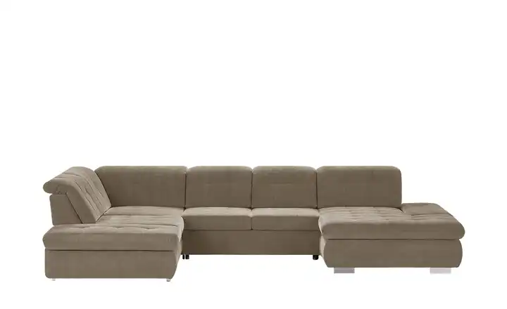 Lounge Collection Wohnlandschaft mit verschiedenen Funktionen Spencer Hellbraun links Grundfunktion