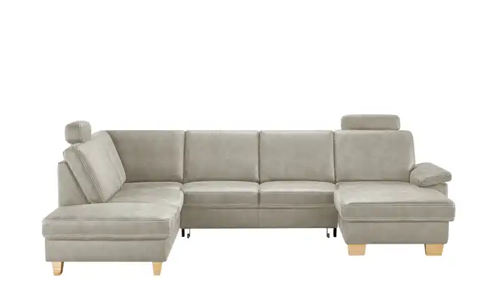 meinSofa Wohnlandschaft  Kunstleder Samu Silbergrau links Erweiterte Funktion