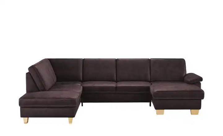 meinSofa Wohnlandschaft  Kunstleder Samu Bordeauxrot links ohne