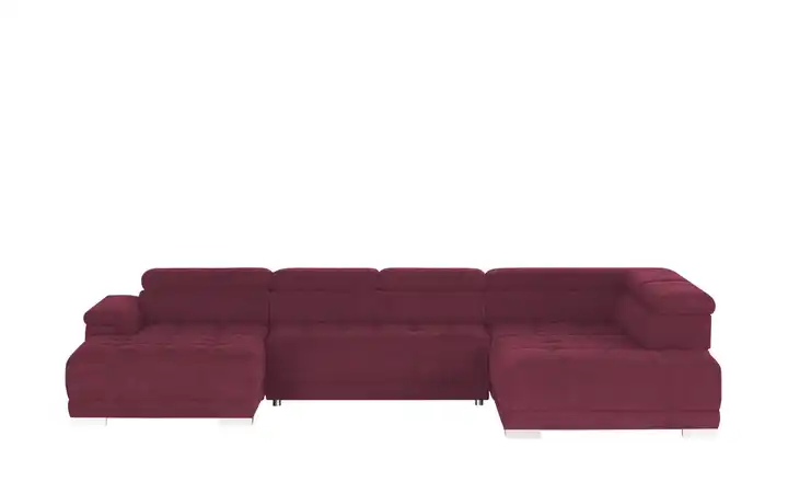 switch Wohnlandschaft aus Mikrofaser Campo Bordeauxrot rechts Grundfunktion