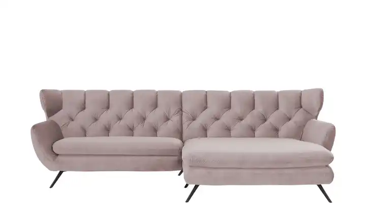 Jette Home Ecksofa Caldara rechts Altrosa