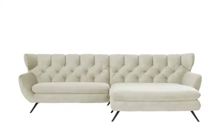 Jette Home Ecksofa Caldara rechts Creme